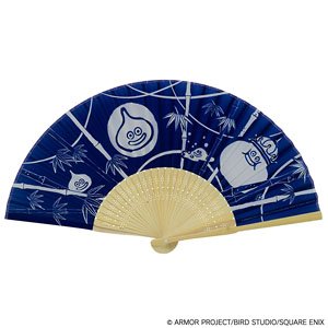 Dragon Quest Smile Slime Japanese Series Folding Fan Blue (Anime Toy)