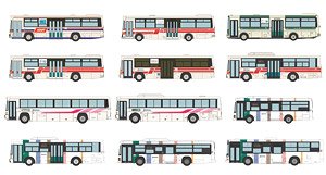 The Bus Collection Nishitetsu Bus Special (12 Types + Secret/Set of 12) (Model Train)