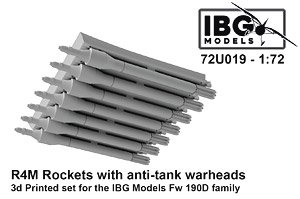 R4M Rockets with Anti-Tank Warheads for Fw 190D (Plastic model)