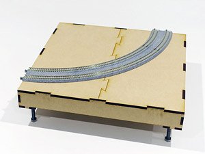 T-TRAK モジュールボードキット コーナー (鉄道模型)