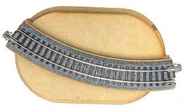 Mini Diorama Base Kit with Cuverd Track 7`` Radius 45d (R183) Kit (Model Train)