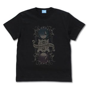 Re:ゼロから始める異世界生活 ラム&レム Tシャツ Ver.2.0 BLACK L (キャラクターグッズ)