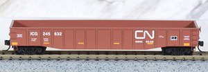 105 00 632 (N) 50` Steel Side, 15 Panel, Fixed end Gondola, Fishbelly Sides CN/ex-ICG RD# CN 245632 (Model Train)