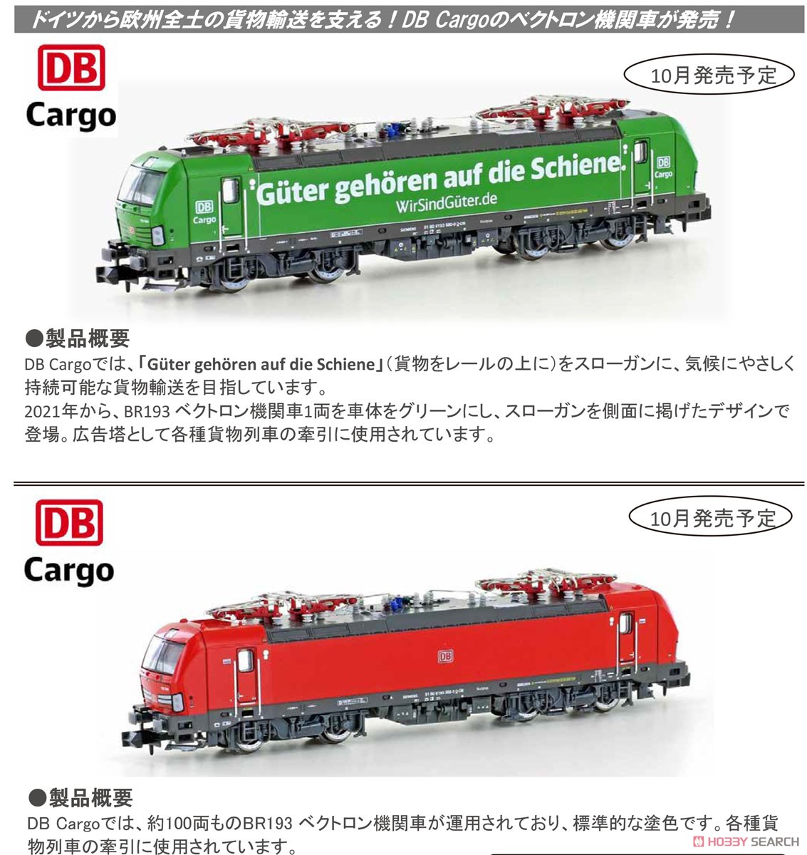 H30172 (N) VECTRON DB CARGO BR 193 356-3 (Model Train) その他の画像1