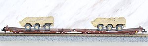 H23786 (N) Double Flat Wagon TWA 800A (LAADKS) w/TPZ Fuchs (Model Train)