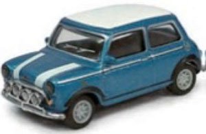 Mini Cooper Racing Blue White Roof (Diecast Car)