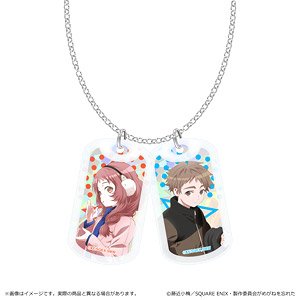 The Girl I Like Forgot Her Glasses Acrylic Dog Tags Necklace A (Life-size) (Anime Toy)