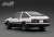 INITIAL D Toyota Sprinter Trueno 3Dr GT Apex (AE86) White/Black with LED light (Diecast Car) Item picture6