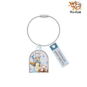 Made in Abyss: The Golden City of the Scorching Sun [Especially Illustrated] Usagiza Nanachi Vol.5 Nanachi & Pot Mitty Twin Wire Acrylic Key Ring (Anime Toy)