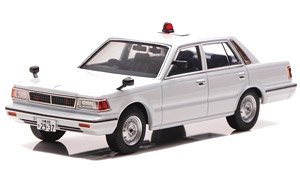 日産 セドリック (YPY30改) 1985 神奈川県警察高速道路交通警察隊車両 (覆面 白) (ミニカー)
