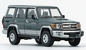 Toyota Land Cruiser LC76 Dark Gray RHD (Diecast Car)