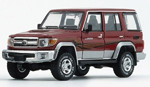 トヨタ ランドクルーザー LC76 ダークレッド RHD (ミニカー)