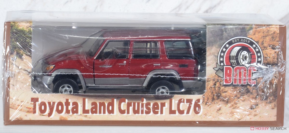 トヨタ ランドクルーザー LC76 ダークレッド LHD (ミニカー) パッケージ1