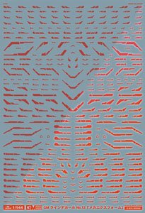 1/144 GM Line Decal No.12 [Mechanics Form] Vivid Red & Neon Red (Material)