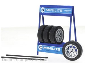 Tire Set Mini Lite Silver (Diecast Car)