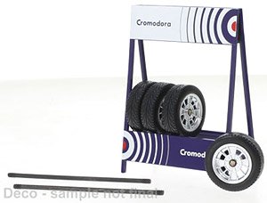 Tire Set Cromodora Silver (Diecast Car)