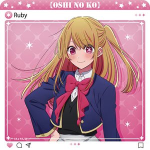 [Oshi no Ko] Rubber Mat Coaster [Ruby] (Anime Toy)