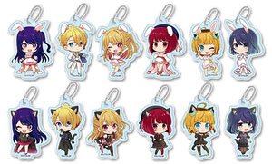 [Oshi no Ko] Puchichoko Trading Acrylic Key Ring [White Dress & Black Dress] (Set of 12) (Anime Toy)