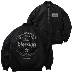 冴えない彼女の育てかた Fine blessing software MA-1ジャケット BLACK M (キャラクターグッズ)