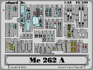 Me262A ズームエッチングパーツ (タミヤ用) (プラモデル)