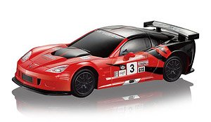 R/C キャデラック コルベット C6.R (赤/黒) (ラジコン)