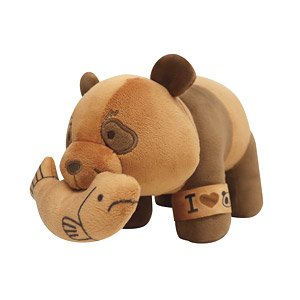 呪術廻戦 パンダの木彫り風ぬいぐるみ (キャラクターグッズ)