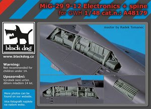 MiG-29 9-12 Electronics + Spine (For GWH) (Plastic model)