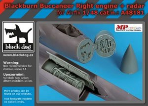 Biackburn Buccaneer Right Engine + Radar (Airfix) (Plastic model)