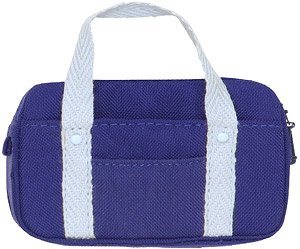 Nylon School Bag (Navy) (Fashion Doll)