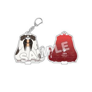 Attack on Titan Animarukko Acrylic Key Ring Eren Doomsday Titan Ver. (Anime Toy)