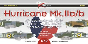 Decal for Hurricane Mk.IIa/b `Czechoslovak Pilot` (Decal)