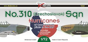 Decal for Hawker Hurricane RAF 310th (Czechoslovakia) Squadron (Decal)