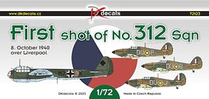 英空軍 第312 (チェコスロバキア) 飛行隊 `先制` デカール (デカール)