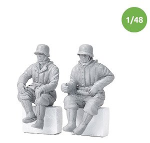 WWII ドイツ 車両運転手セット 冬季装備(2体入) (プラモデル)