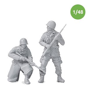 WWII アメリカ アルデンヌの戦い＃1 歩兵セット(2体入) (プラモデル)