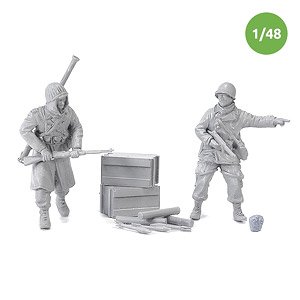 US Ardennes 2 - Bazooka Team (Set of 2) (Plastic model)