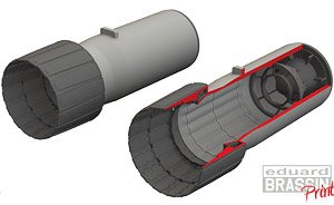 F-4E Exhaust Nozzle PRINT (for Meng Model) (Plastic model)