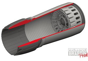 F-16用 GE F110 アフターバーナー (キネティック用) (プラモデル)