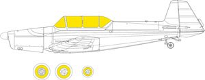 Masking Sheet for Z-526 Trener T Face (for Eduard) (Plastic model)