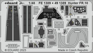 Hunter FR.10 Zoom Etched Parts(for Airfix) (Plastic model)