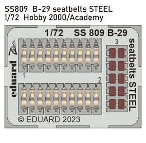 B-29 シートベルト (ステンレス製) (アカデミー用) (プラモデル)