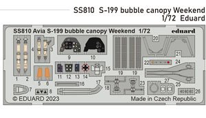 S-199 バブルキャノピー ズームエッチングパーツ (エデュアルド用) (プラモデル)