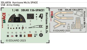 Hurricane Mk.IIc Space 3D Decal Set (for Arma Hobby) (Plastic model)