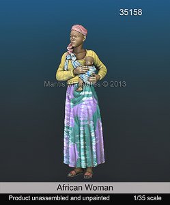 現用 アフリカの女性 (プラモデル)