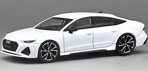 Audi RS7 sportback 2022 パールホワイト (ミニカー)
