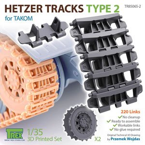 Hetzer Tracks Type 2 for TAKOM (Plastic model)