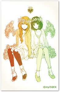Scum`s Wish Satin Sticker 04 Hanabi & Sanae (Anime Toy)