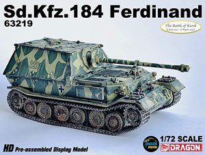 WW.II ドイツ軍 Sd.Kfz.184フェルディナント 重駆逐戦車 第653重戦車駆逐大隊 322号車 クルスク 1943 完成品 (完成品AFV)