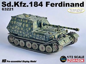 WW.II ドイツ軍 Sd.Kfz.184フェルディナント 重駆逐戦車 第654重戦車駆逐大隊 702号車 クルスク 1943 完成品 (完成品AFV)