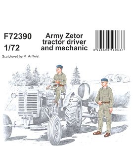 Army Zetor Tractor Driver and Mechanic (Plastic model)